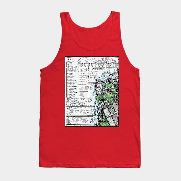 The Lizzard-man Tank Top by paintchips